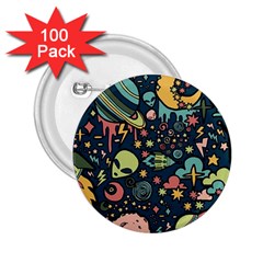 Alien Rocket Space Aesthetic 2 25  Buttons (100 Pack)  by Sarkoni