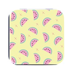 Watermelon Wallpapers  Creative Illustration And Patterns Square Metal Box (black) by Ket1n9