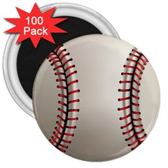 Baseball 3  Magnets (100 Pack) by Ket1n9