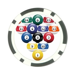 Racked Billiard Pool Balls Poker Chip Card Guard (10 Pack) by Ket1n9