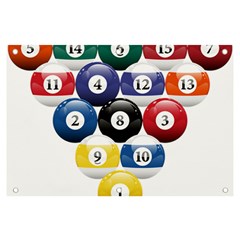 Racked Billiard Pool Balls Banner And Sign 6  X 4  by Ket1n9