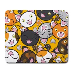 Cats-cute-kitty-kitties-kitten Large Mousepad by Ket1n9