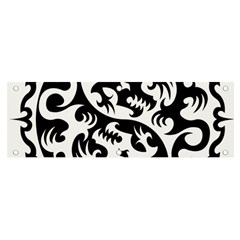 Ying Yang Tattoo Banner And Sign 6  X 2  by Ket1n9