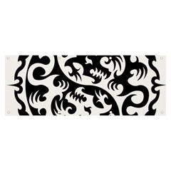 Ying Yang Tattoo Banner And Sign 8  X 3  by Ket1n9