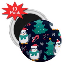 Colorful Funny Christmas Pattern 2 25  Magnets (10 Pack)  by Ket1n9