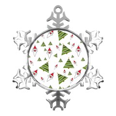 Christmas-santa-claus-decoration Metal Small Snowflake Ornament by Ket1n9