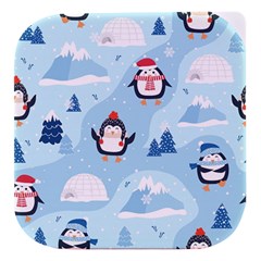 Christmas-seamless-pattern-with-penguin Stacked Food Storage Container by Grandong