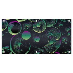 Psychedelic Mushrooms Background Banner And Sign 4  X 2  by Ravend