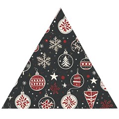 Christmas Winter Xmas Wooden Puzzle Triangle by Vaneshop