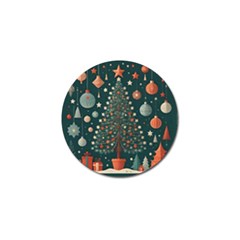 Tree Christmas Golf Ball Marker (4 Pack) by Vaneshop