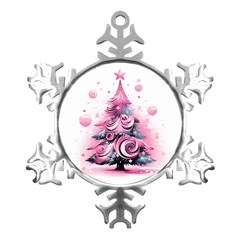 Winter Christmas Snow Xmas Tree Metal Small Snowflake Ornament by Vaneshop