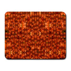 Floral Time In Peace And Love Small Mousepad by pepitasart