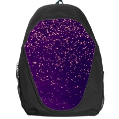 Purple Glittery Backdrop Scrapbooking Sparkle Backpack Bag by Vaneshop