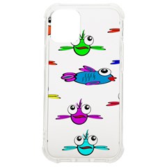 Fish Swim Cartoon Funnycute Iphone 12 Mini Tpu Uv Print Case	 by Sapixe