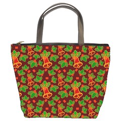 Template Christmas Pattern Bucket Bag by Pakjumat