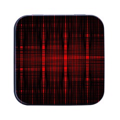 Black And Red Backgrounds Square Metal Box (black) by Amaryn4rt