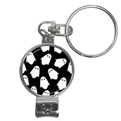 Ghost Halloween Pattern Nail Clippers Key Chain by Amaryn4rt