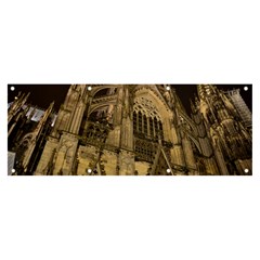 Cologne-church-evening-showplace Banner And Sign 8  X 3  by Amaryn4rt