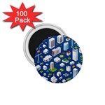 Isometric-seamless-pattern-megapolis 1.75  Magnets (100 pack)  Front