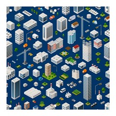 Isometric-seamless-pattern-megapolis Banner And Sign 3  X 3  by Amaryn4rt