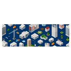 Isometric-seamless-pattern-megapolis Banner And Sign 6  X 2  by Amaryn4rt