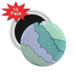 Winter Snow Mountains Nature 2 25  Magnets (10 Pack)  by Pakjumat