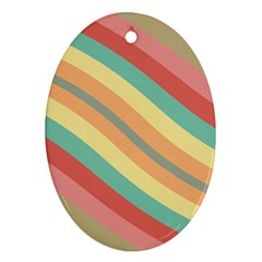 Pattern Design Abstract Pastels Ornament (oval) by Pakjumat