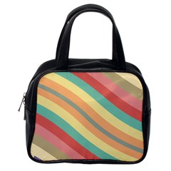 Pattern Design Abstract Pastels Classic Handbag (one Side) by Pakjumat