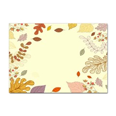 Autumn Border Frame Background Sticker A4 (10 Pack) by Pakjumat