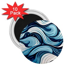 Pattern Ocean Waves Arctic Ocean Blue Nature Sea 2 25  Magnets (10 Pack)  by Pakjumat