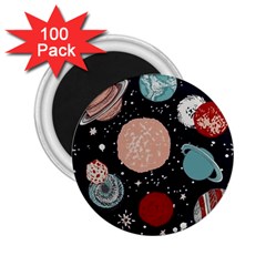 Space Galaxy Pattern 2 25  Magnets (100 Pack)  by Pakjumat
