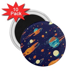 Space Galaxy Planet Universe Stars Night Fantasy 2 25  Magnets (10 Pack)  by Pakjumat