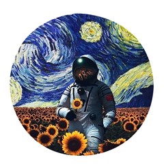 Starry Surreal Psychedelic Astronaut Space Pop Socket by Pakjumat