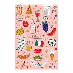 Food Pattern Italia Shower Curtain 48  X 72  (small)  by Sarkoni