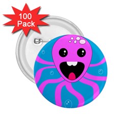 Bubble Octopus Copy 2 25  Buttons (100 Pack)  by Dutashop