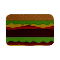 Cake Cute Burger Open Lid Metal Box (silver)   by Dutashop