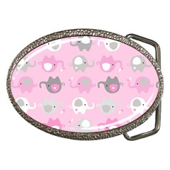 Animals Elephant Pink Cute Belt Buckles by Dutashop
