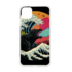 Retro Wave Kaiju Godzilla Japanese Pop Art Style Iphone 11 Tpu Uv Print Case by Modalart