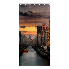 River Buildings City Urban Shower Curtain 36  X 72  (stall)  by Sarkoni