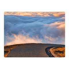 Landscape Sky Clouds Mountain Road Two Sides Premium Plush Fleece Blanket (mini) by Sarkoni