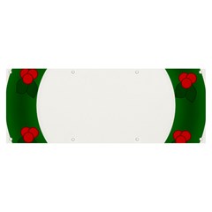 Holiday Wreath Banner And Sign 8  X 3  by Amaryn4rt