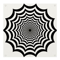 Spider Web Hypnotic Banner And Sign 4  X 4  by Amaryn4rt