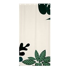Leaves Plants Foliage Border Shower Curtain 36  X 72  (stall)  by Sarkoni