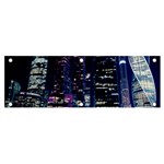 Black Building Lighted Under Clear Sky Banner and Sign 6  x 2  Front