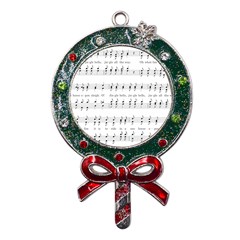 Jingle Bells Song Christmas Carol Metal X mas Lollipop With Crystal Ornament by Ndabl3x
