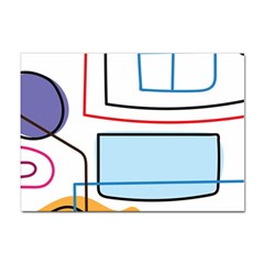 Sketch Line Art Doodles Design Sticker A4 (10 Pack) by Grandong