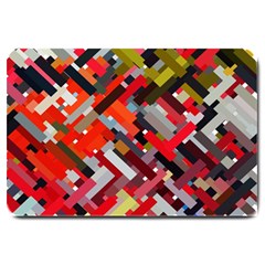 Maze Mazes Fabric Fabrics Color Large Doormat by Sarkoni