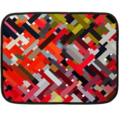 Maze Mazes Fabric Fabrics Color Two Sides Fleece Blanket (mini) by Sarkoni