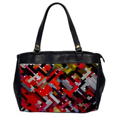 Maze Mazes Fabric Fabrics Color Oversize Office Handbag by Sarkoni