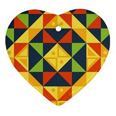 Background Geometric Color Ornament (heart) by Sarkoni
